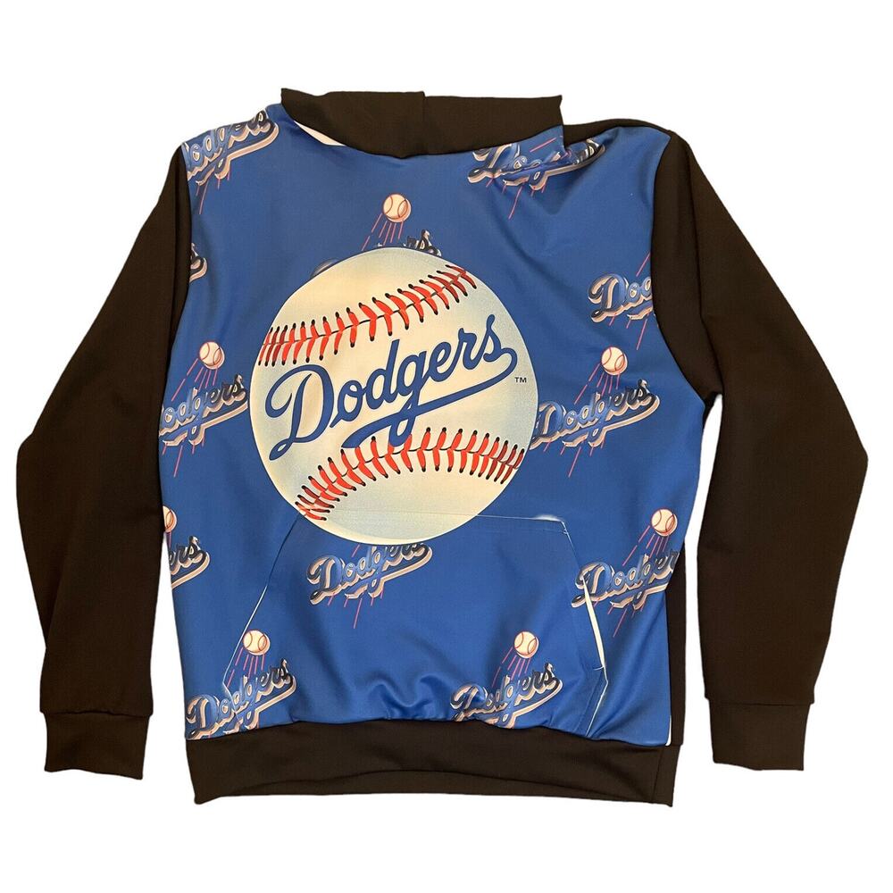 LA Dodgers Hoodie Sweatshirt Hooded Pullover Sweat Shirt Los Angeles Large